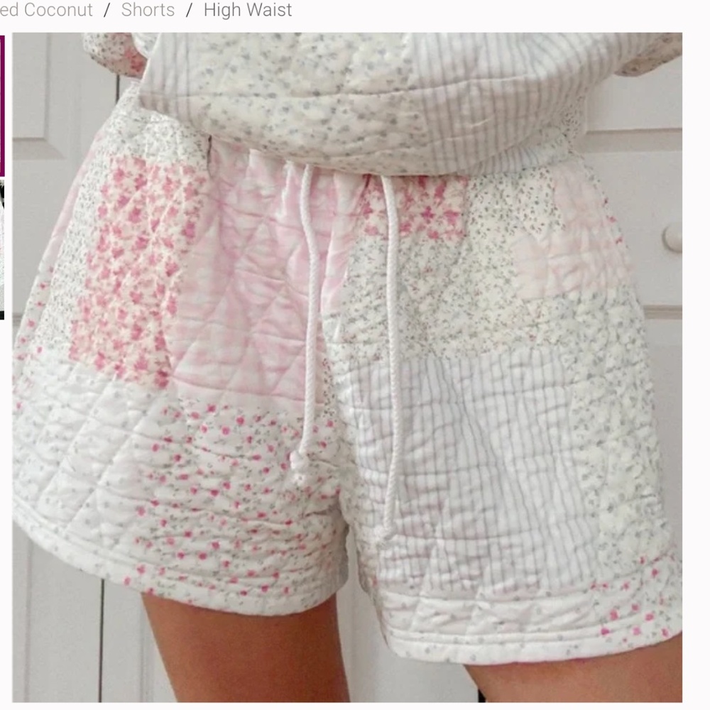 Sun-kissed Coconut “ Penny “ Sun-kissed Coconut Quilted Shorts S1 - Picture 5 of 8